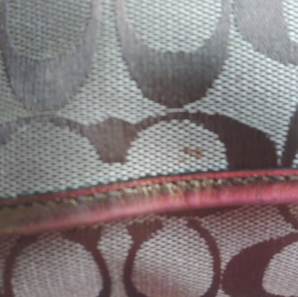 Coach limited edition signature print shoulder bag